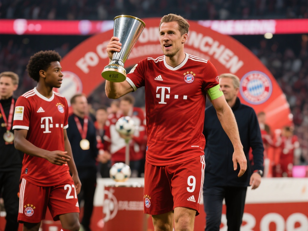 31岁凯恩加盟拜仁两年终圆德甲冠军梦 两年时间,凯恩展现了不可忽视的影响力,他